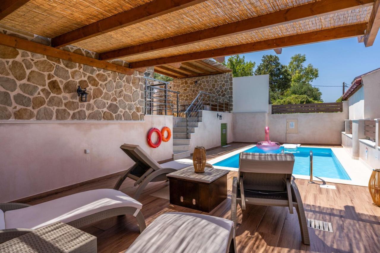 Aggel'S House - Stone House - Private Pool - Courtyard - Countryside Views Villa Kato Episkopi Екстериор снимка