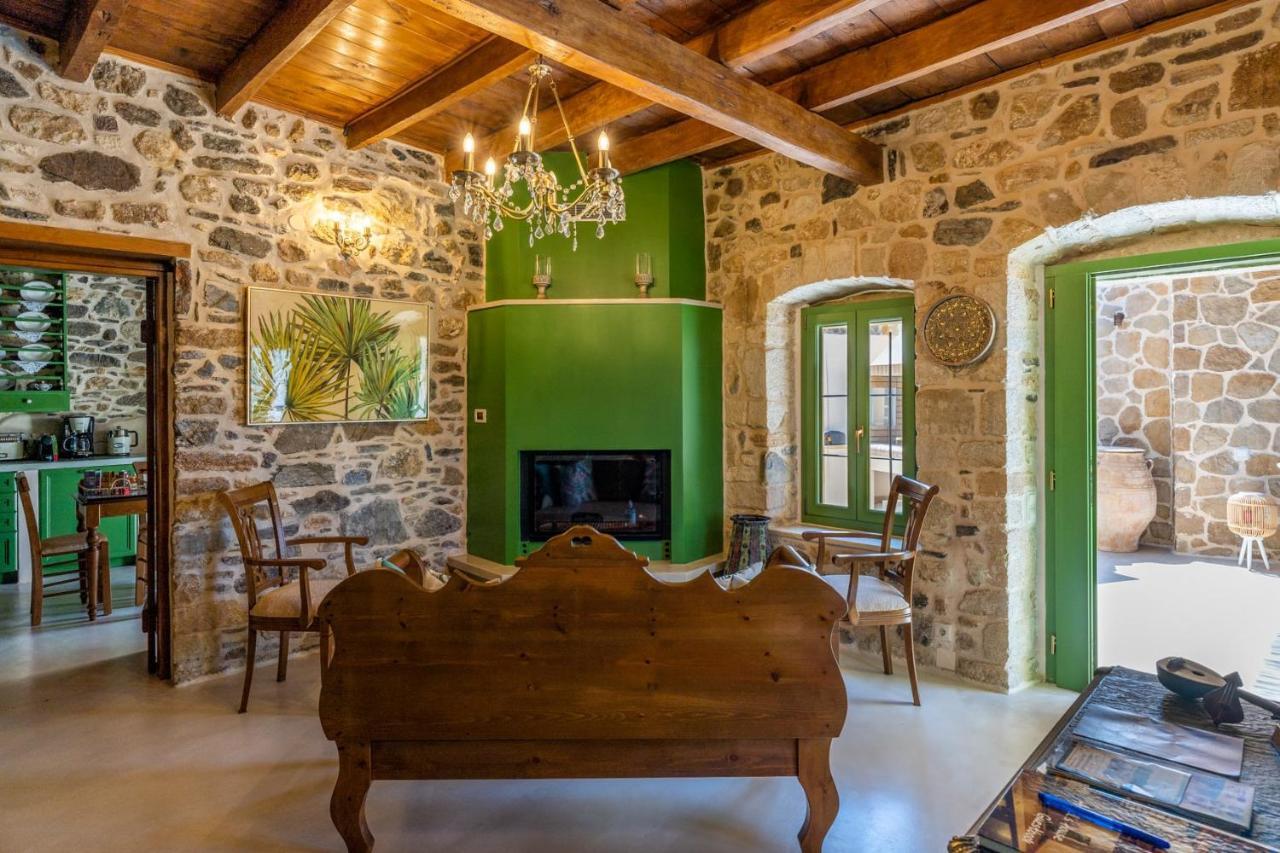 Aggel'S House - Stone House - Private Pool - Courtyard - Countryside Views Villa Kato Episkopi Екстериор снимка