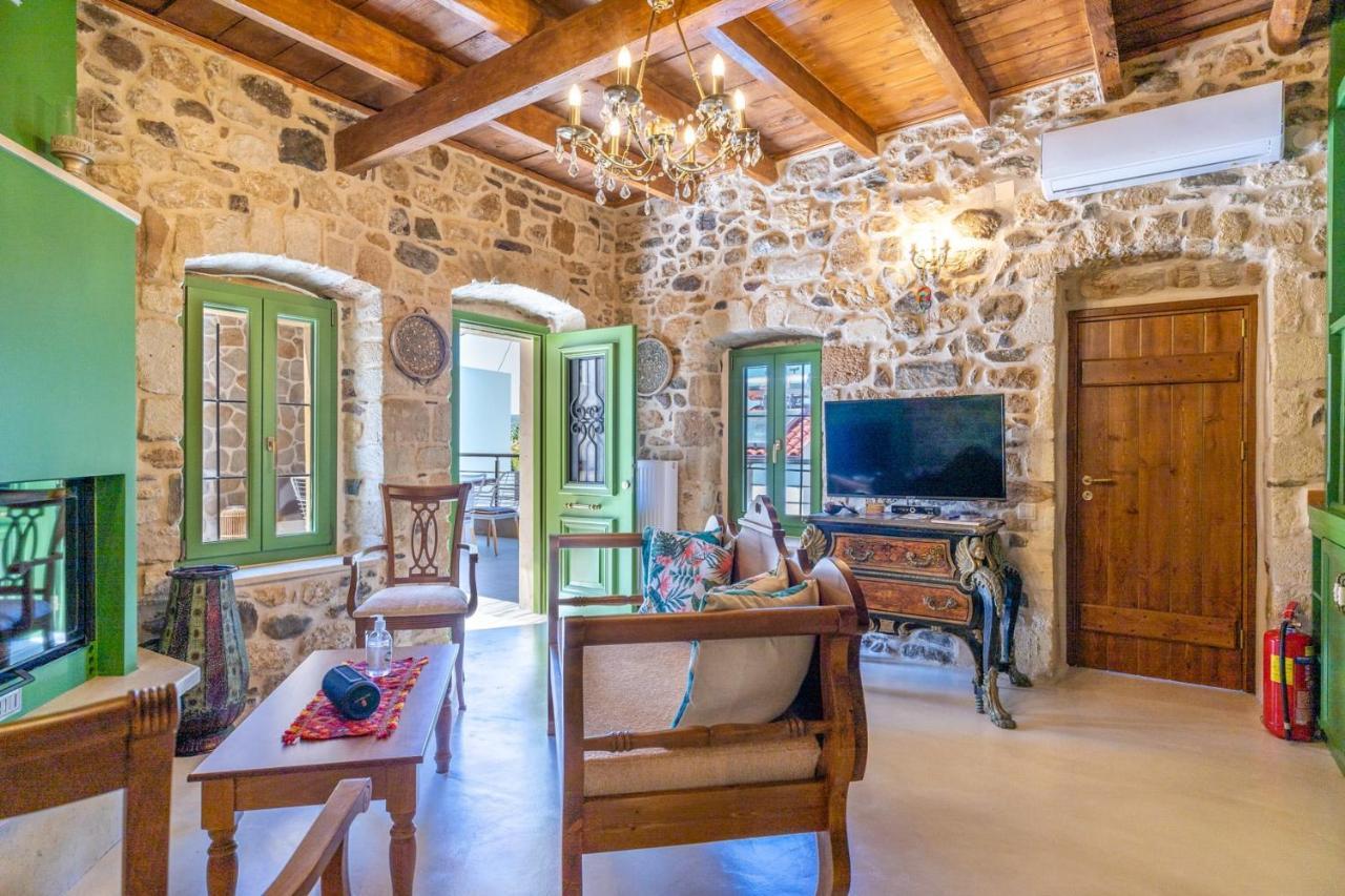 Aggel'S House - Stone House - Private Pool - Courtyard - Countryside Views Villa Kato Episkopi Екстериор снимка
